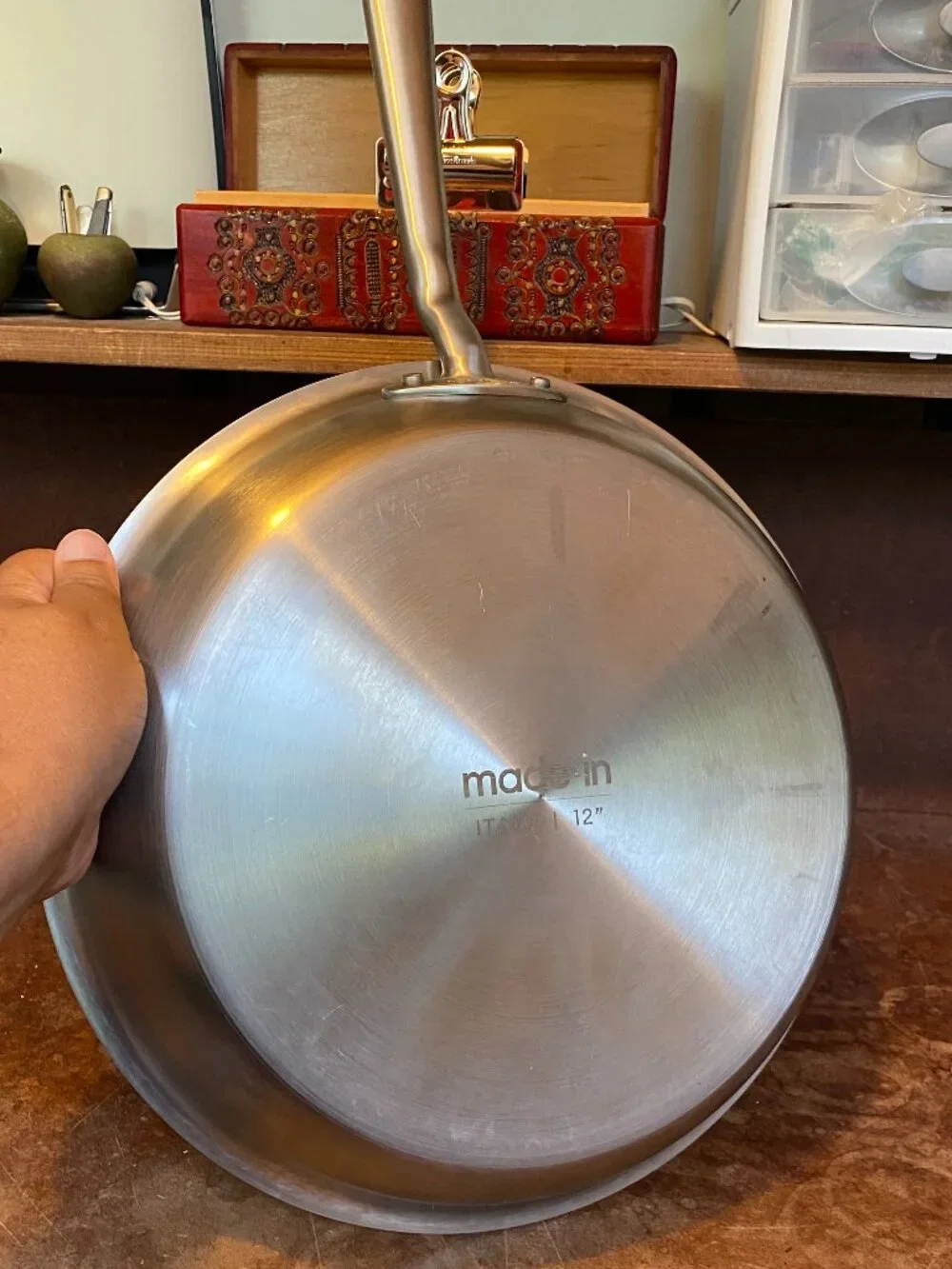 12” Made In Cookware Stainless Steel Frying Pan Clad Made in Italy
